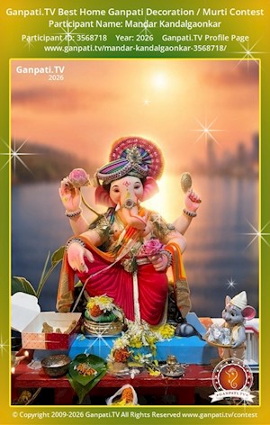 Mandar Kandalgaonkar Home Ganpati Picture
