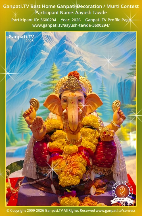 Aayush Tawde Ganpati 2026