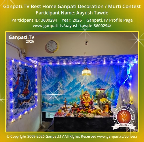 Aayush Tawde Ganpati 2026