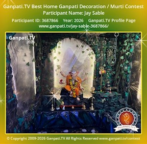 Jay Sable Home Ganpati Picture