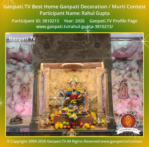Rahul Gupta Ganpati 2026