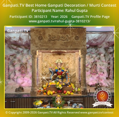 Rahul Gupta Ganpati 2026