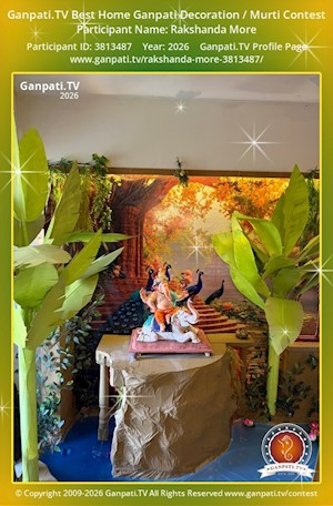 Rakshanda More Home Ganpati Picture