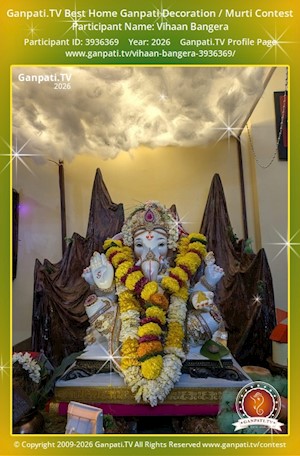 Vihaan Bangera Home Ganpati Picture