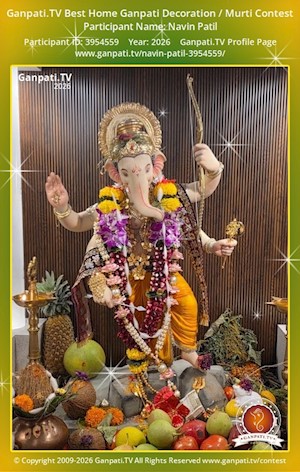 Navin Patil Home Ganpati Picture
