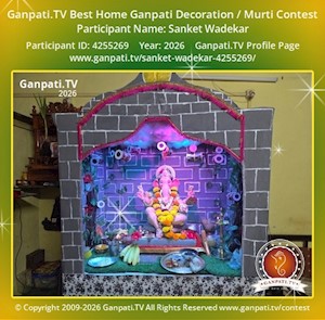 Sanket Wadekar Home Ganpati Picture