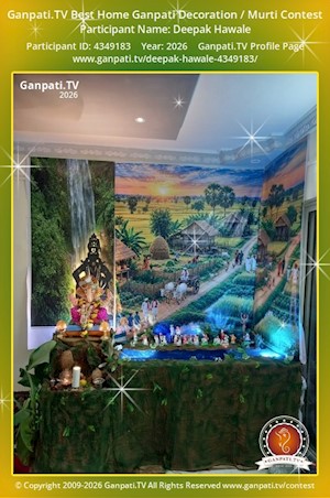 Deepak Hawale Home Ganpati Picture