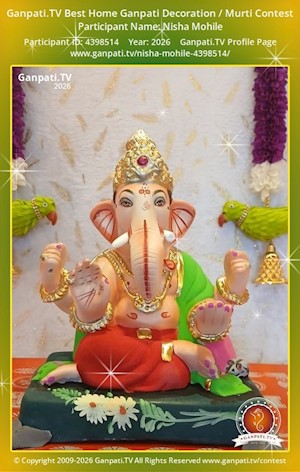 Nisha Mohile Home Ganpati Picture
