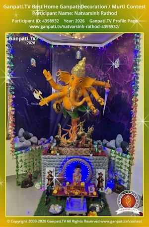 Natvarsinh Rathod Home Ganpati Picture