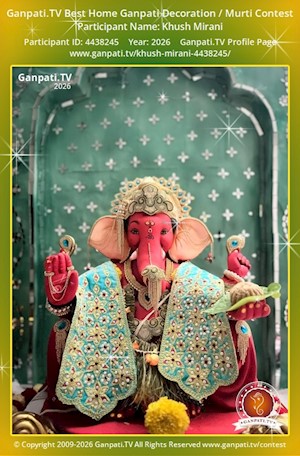 Khush Mirani Home Ganpati Picture