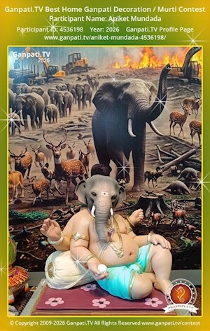 Aniket Mundada Home Ganpati Picture