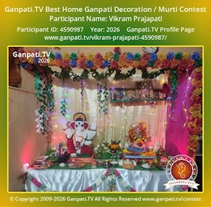Vikram Prajapati Home Ganpati Picture