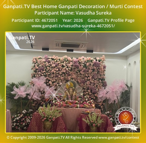 Vasudha Sureka Ganpati 2026