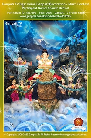 Ankush Bahirat Home Ganpati Picture
