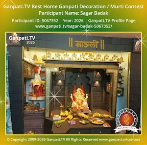Sagar Badak Home Ganpati Picture