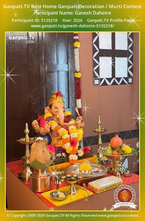 Ganesh Dahotre Ganpati 2026