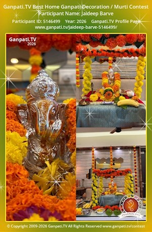 Jaideep Barve Home Ganpati Picture