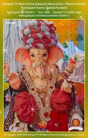 Snehal Pardeshi Home Ganpati Picture