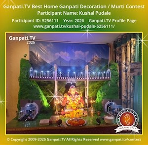 Kushal Pudale Home Ganpati Picture