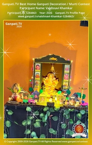 Vaishnavi Khamkar Home Ganpati Picture
