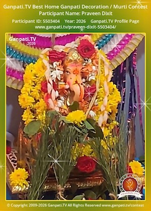 Praveen Dixit Home Ganpati Picture