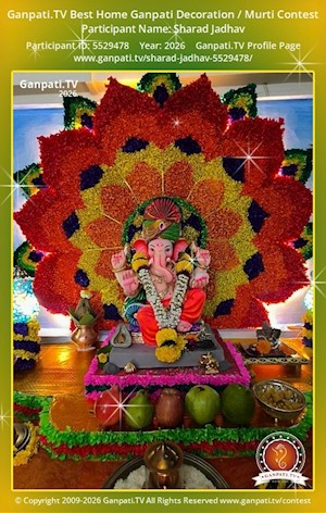 Sharad Jadhav Home Ganpati Picture