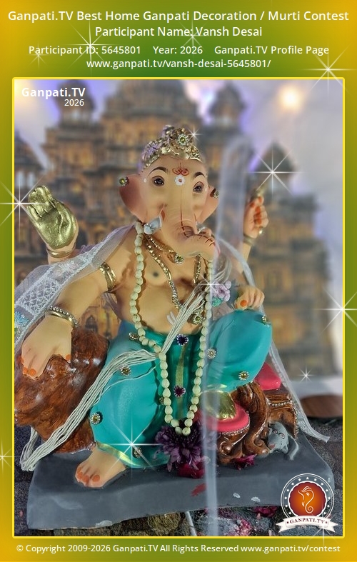 Vansh Desai Ganpati 2026