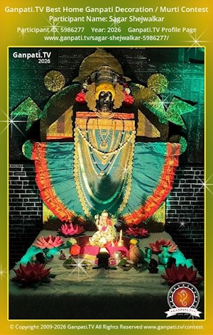 Sagar Shejwalkar Home Ganpati Picture