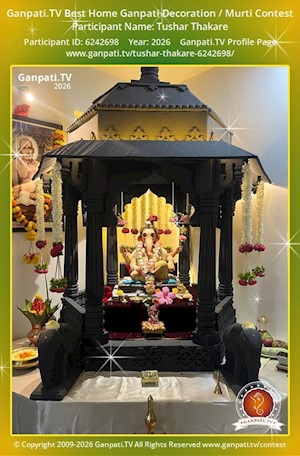 Tushar Thakare Home Ganpati Picture