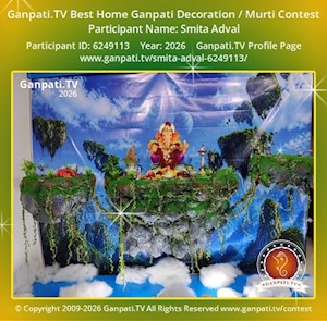 Smita Adval Home Ganpati Picture