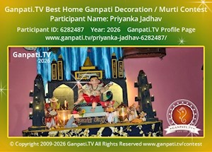 Priyanka Jadhav Home Ganpati Picture