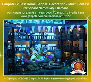 Rahul Bamane Home Ganpati Picture
