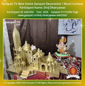 Divij Dhairyawan Home Ganpati Picture