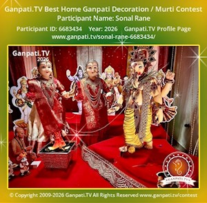 Sonal Rane Home Ganpati Picture
