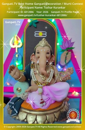 Tushar Kurankar Home Ganpati Picture