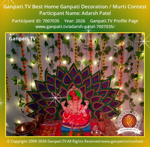Adarsh Patel Ganpati 2026