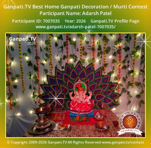 Adarsh Patel Ganpati 2026