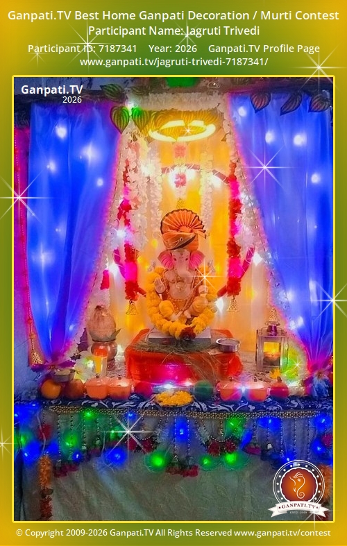 Jagruti Trivedi Ganpati 2026