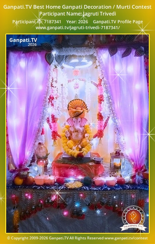 Jagruti Trivedi Ganpati 2026