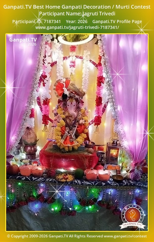 Jagruti Trivedi Ganpati 2026