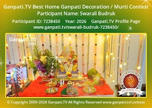 Swarali Budruk Home Ganpati Picture