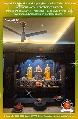 Ganeshsingh Pardeshi Home Ganpati Picture