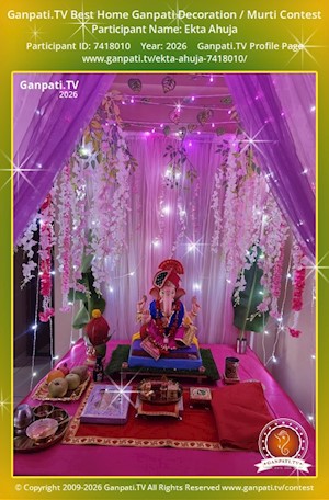 Ekta Ahuja Home Ganpati Picture