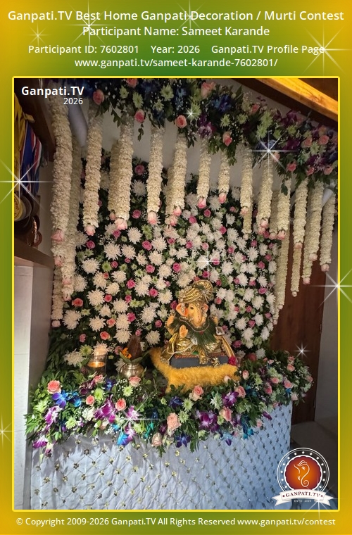 Sameet Karande Ganpati 2026