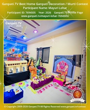Mayuri Lohar Home Ganpati Picture