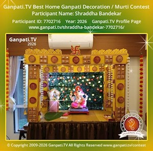 Shraddha Bandekar Home Ganpati Picture