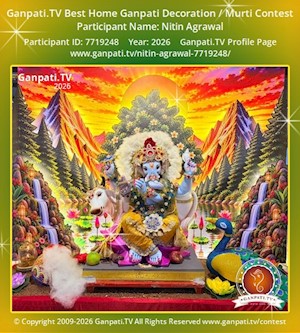 Nitin Agrawal Home Ganpati Picture