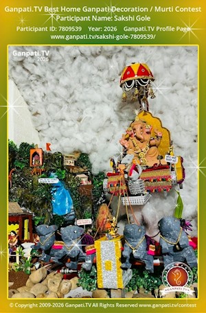 Sakshi Gole Home Ganpati Picture