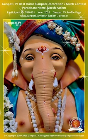 Nitesh Kadam Home Ganpati Picture