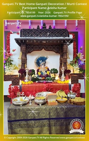 Anisha Kumar Home Ganpati Picture